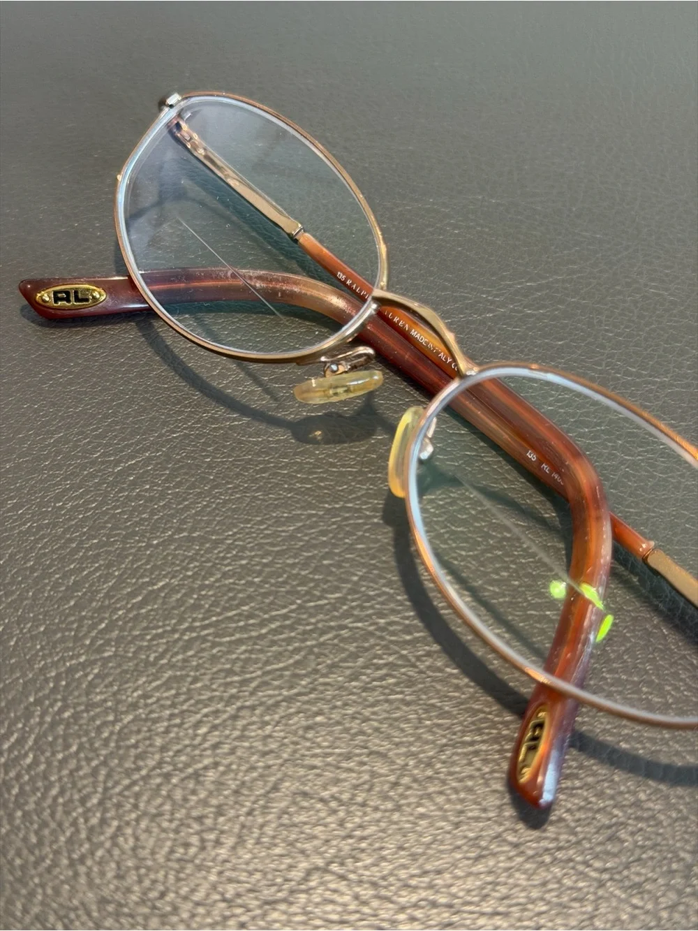 Vintage Ralph Lauren Glasses Frames RL1403 GA3 Oval Brown